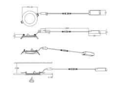 LED Einbaustrahler KIBO 230V mit 3 Lichtfarben inklusive Tageslichtweiß, Ø 12cm