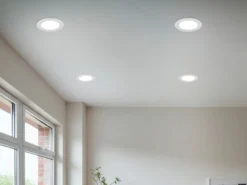 LED Einbaustrahler KIBO 230V mit 3 Lichtfarben inklusive Tageslichtweiß, Ø 12cm