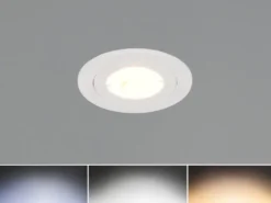 LED Einbaustrahler LAMONT 230V dimmbar, Badezimmer geeignet, 4000 Kelvin, Ø 8cm