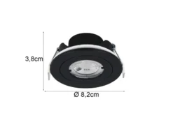 LED Einbaustrahler LAMONT 230V dimmbar, Badezimmer geeignet, 4000 Kelvin, Ø 8cm