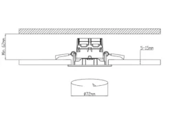 LED Einbaustrahler PAMIR dimmbar rund Ø8,5cm schwenkbar Weiß matt