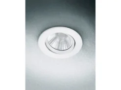 LED Einbaustrahler PAMIR dimmbar rund Ø8,5cm schwenkbar Weiß matt