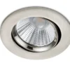 LED Einbaustrahler PAMIR dimmbar rund Ø8,5cm schwenkbar Silber matt