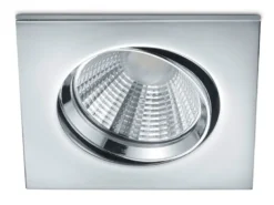LED Einbaustrahler PAMIR eckig schwenkbar dimmbar Chrom 5,5W
