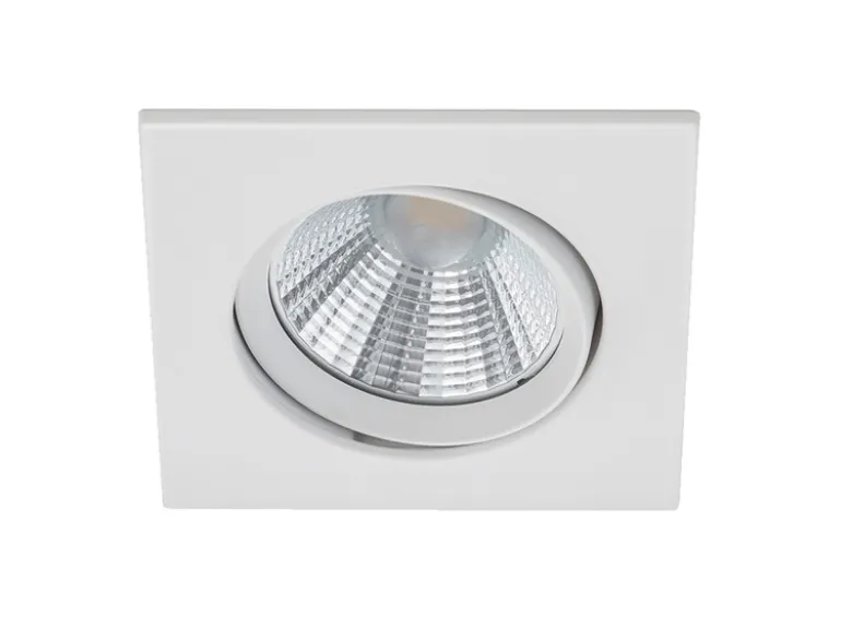 LED Einbaustrahler PAMIR eckig schwenkbar dimmbar Weiß 5,5W - Deckenbeleuchtung