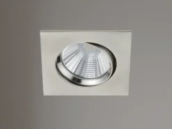 LED Einbaustrahler PAMIR eckig schwenkbar dimmbar Silber 5,5W Deckenbeleuchtung