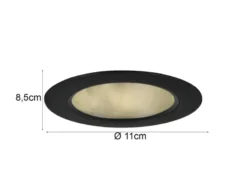 LED Einbaustrahler VIRUNGA 230V dimmbar, 3 Lichtfarben für Badezimmer, Ø 11cm