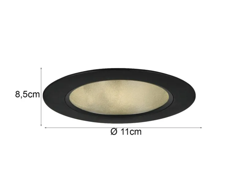 LED Einbaustrahler VIRUNGA 230V dimmbar, 3 Lichtfarben für Badezimmer, Ø 11cm