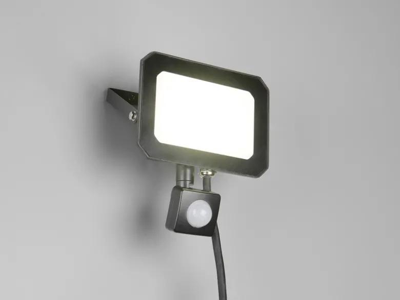 LED Flutlichtstrahler FUNCHAL 30W mit Bewegungsmelder, IP44, Breite 14,5cm
