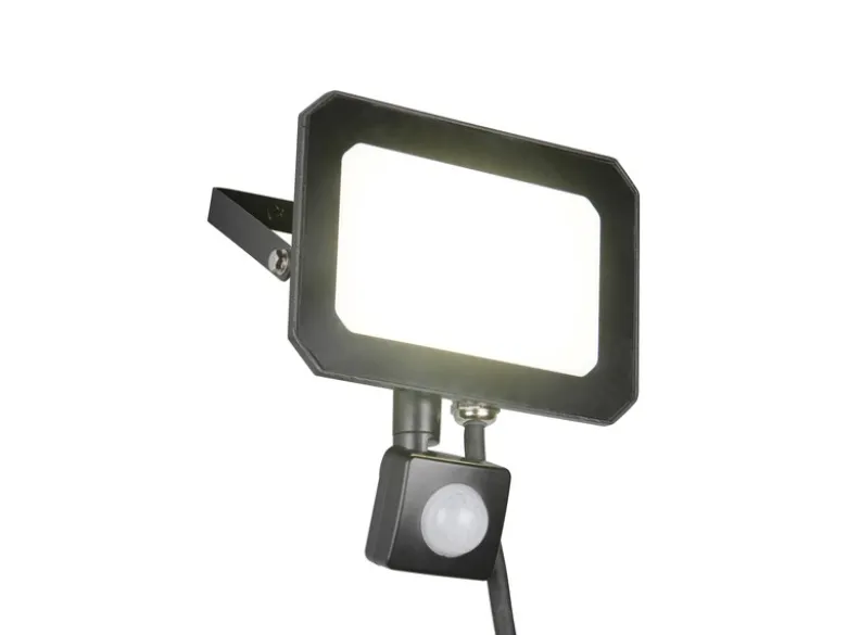 LED Flutlichtstrahler FUNCHAL 30W mit Bewegungsmelder, IP44, Breite 14,5cm