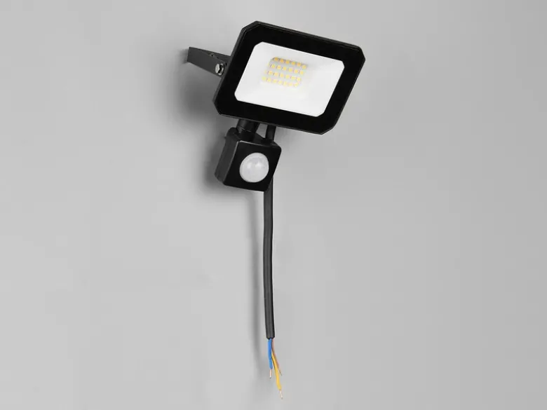 LED Flutlichtstrahler mit Bewegungsmelder 20W, IP44, mit Anschlussbox