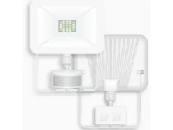 LED Flutlichtstrahler mit Bewegungsmelder Weiß, 10 Watt, IP54