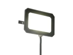 LED Flutlichtstrahler 30W, Aluminium Schwarz, IP65, mit Anschlussbox