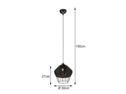 LED Gothic Pendelleuchte Dark Romantic Schwarz Dunkelromantik