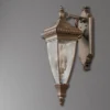 LED große historische Außenwand Laterne, Bronze Höhe 79cm