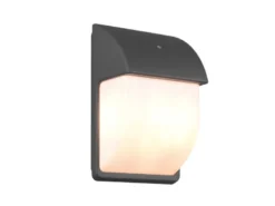 LED Hausnummernleuchte Anthrazit mit Dämmerungssensor, Höhe 27cm
