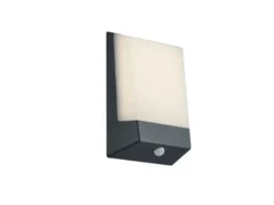 LED Hausnummernleuchte KASAI Anthrazit mit Dämmerungssensor, Höhe 21cm