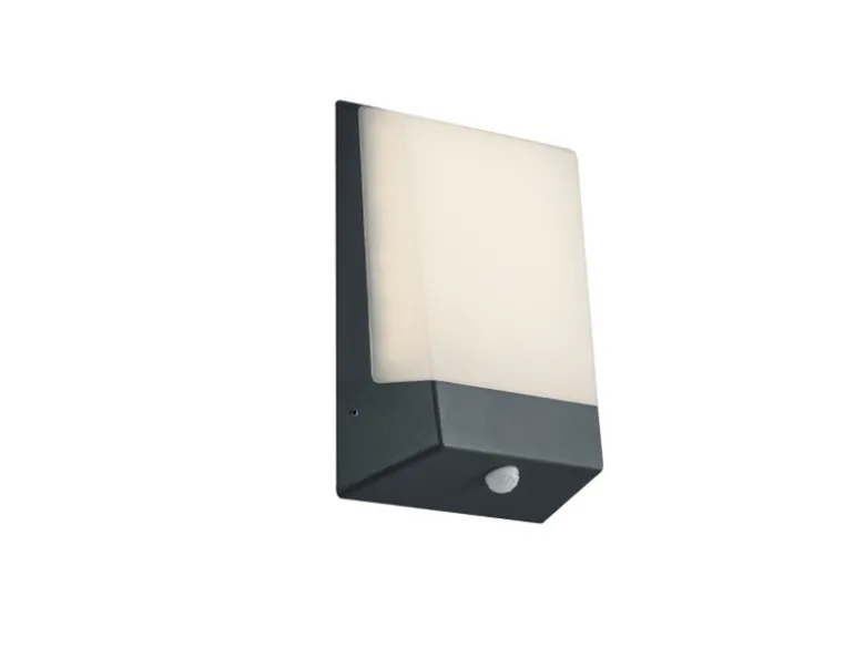 LED Hausnummernleuchte KASAI Anthrazit mit Dämmerungssensor, Höhe 21cm