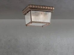 LED Historische Außen Deckenleuchte Bronze, Ø23,5cm