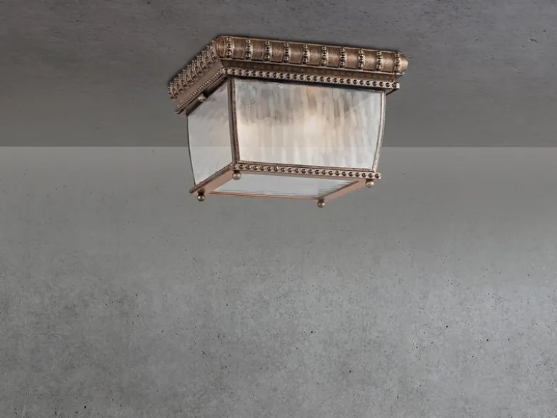 LED Historische Außen Deckenleuchte Bronze, Ø23,5cm