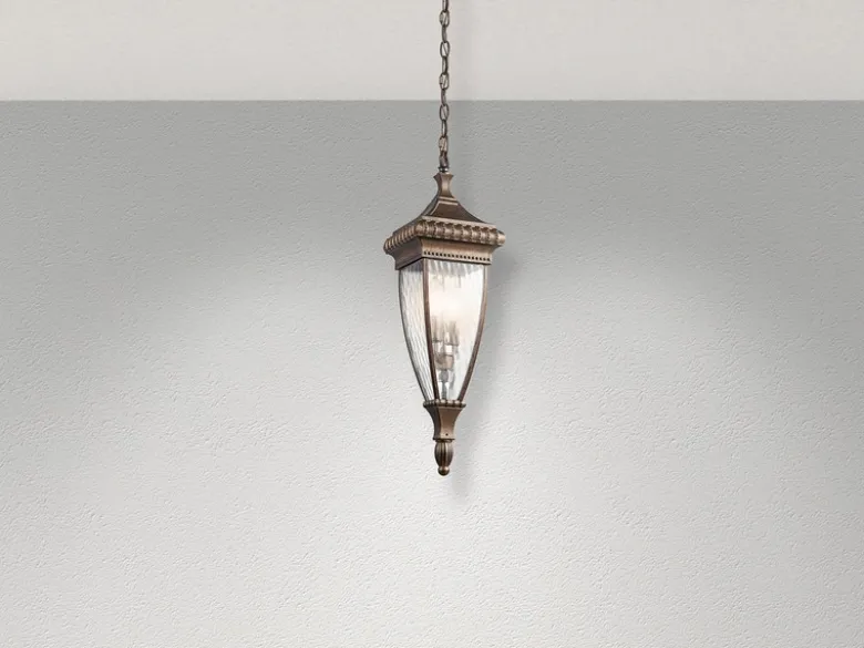 LED Historische Außen Hängeleuchte, Bronze Ø18cm