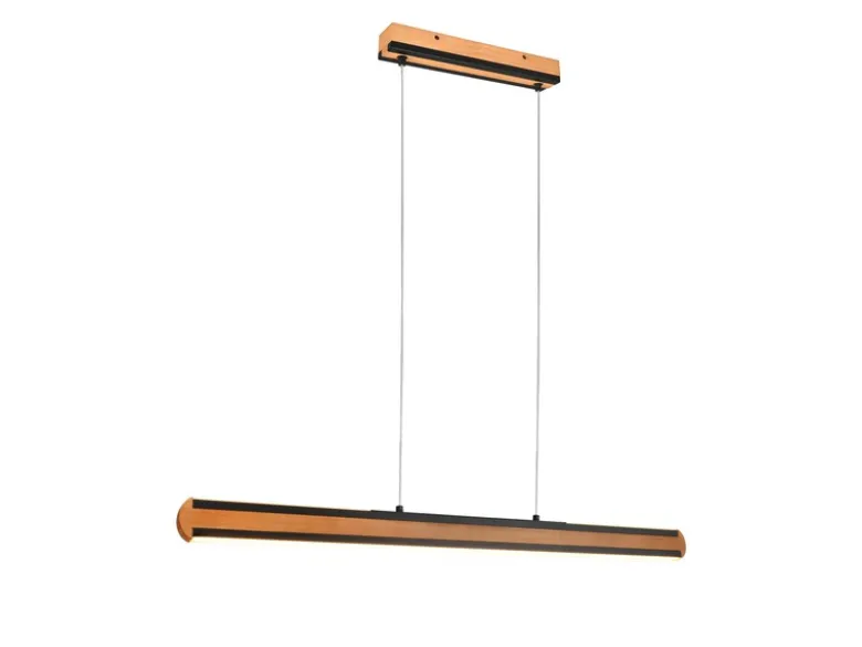 LED Holzbalken Pendelleuchte DEACON dimmbar, Breite 110cm