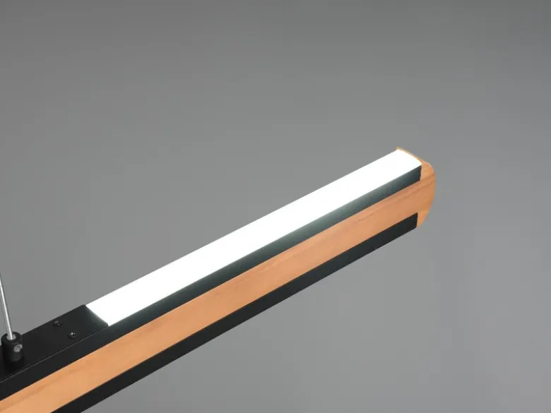 LED Holzbalken Pendelleuchte DEACON dimmbar, Breite 110cm