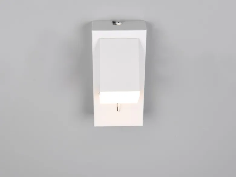 LED Innen Wandleuchte RAGLAN schwenkbar mit Schalter Weiß, Höhe 15cm