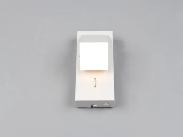 LED Innen Wandleuchte RAGLAN schwenkbar mit Schalter Weiß, Höhe 15cm