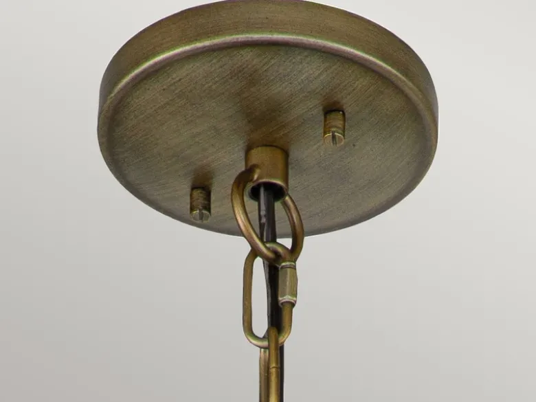LED Jugendstil Pendelleuchte für Innen & Außen, Bronze Ø30,5cm