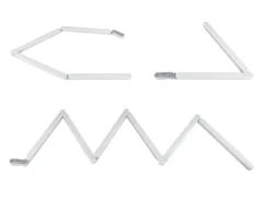 LED Küchen Unterbauleuchten FLEXLIGHT flach für Eckmontage, Gesamtlänge 67cm