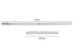 LED Küchen Unterbauleuchten SET flach für Eckmontage, Gesamtlänge 90cm