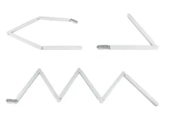 LED Küchen Unterbauleuchten SET flach für Eckmontage, Gesamtlänge 90cm