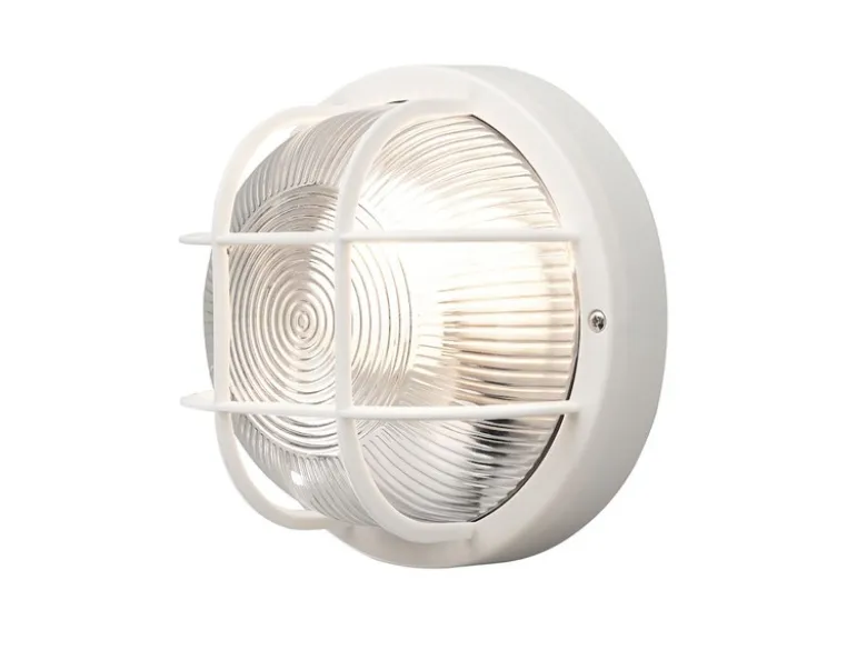 LED Kellerleuchte für Wand-& Deckenmontage Ø18,5cm, Weiß