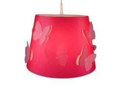 LED Kinderlampe Schmetterling ROSALIE Lampenschirm mit 2 Lagen Lichteffekt