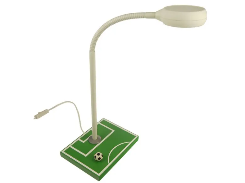 LED Kinder Schreibtischlampe mit Fußballmotiv & Flexarm, Höhe 37cm