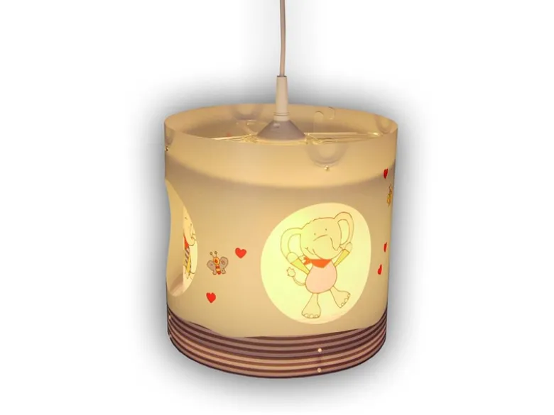LED Kinderzimmer Deckenleuchte Lampenschirm drehend Motiv Lolo Lombardo
