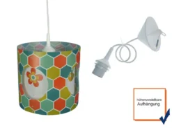 LED Kinderzimmer Deckenleuchte EXPLORE Lampenschirm drehend Lichteffekte