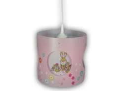 LED Kinderzimmer Deckenleuchte Lampenschirm drehend Motiv Bungee Bunny