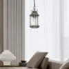 LED Kleine Industrial Pendelleuchte für Innen & Außen, Bronze Ø15cm