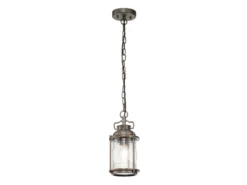 LED Kleine Industrial Pendelleuchte für Innen & Außen, Bronze Ø15cm