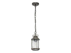 LED Kleine Industrial Pendelleuchte für Innen & Außen, Bronze Ø15cm