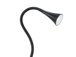 LED Klemmleuchten 2er SET 1 flammig Schwanenhalslampe in Schwarz