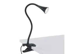 LED Klemmleuchten 2er SET 1 flammig Schwanenhalslampe in Schwarz