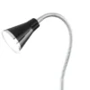 LED Klemmleuchten 2er SET 1 flammige Kunststoff Schwanenhalslampe in Schwarz