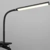 LED Klemmleuchte NEVADA Schwarz dimmbar & 3 Lichtfarben, Höhe 38-69cm