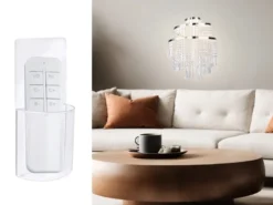 LED Kronleuchter mit Acryl Kristallbehang und Fernbedienung Ø 38cm