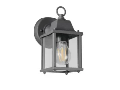 LED Landhausstil Außenwandleuchte, Wandlaterne Anthrazit, Höhe 22cm