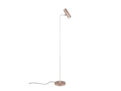 LED Leseleuchte Metall Coffee / Weiß, Spot schwenkbar, Höhe 151cm