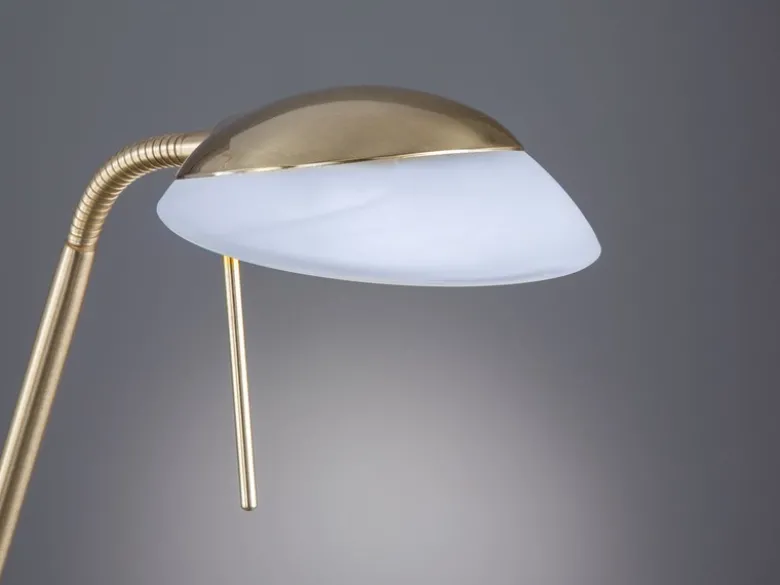 LED Leseleuchte POOL Messing dimmbar, Höhe 160cm